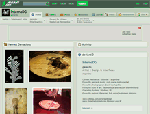 Tablet Screenshot of internodg.deviantart.com