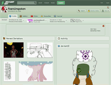 Tablet Screenshot of fearsunspoken.deviantart.com