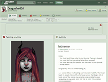 Tablet Screenshot of dragonfire820.deviantart.com