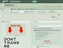 Tablet Screenshot of invader-zonia.deviantart.com