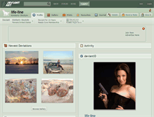 Tablet Screenshot of life-line.deviantart.com