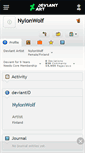 Mobile Screenshot of nylonwolf.deviantart.com