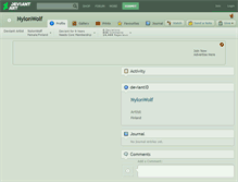 Tablet Screenshot of nylonwolf.deviantart.com