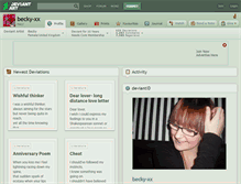 Tablet Screenshot of becky-xx.deviantart.com