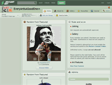 Tablet Screenshot of everyartisagoodone.deviantart.com