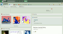 Desktop Screenshot of megnetic.deviantart.com