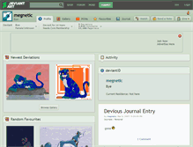 Tablet Screenshot of megnetic.deviantart.com