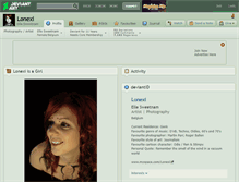 Tablet Screenshot of lonexi.deviantart.com