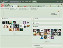 Tablet Screenshot of kanariku.deviantart.com