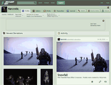 Tablet Screenshot of narcrotic.deviantart.com