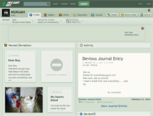 Tablet Screenshot of muhjah.deviantart.com