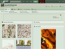 Tablet Screenshot of eccentricbluerose.deviantart.com