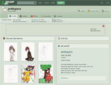 Tablet Screenshot of prettypaws.deviantart.com