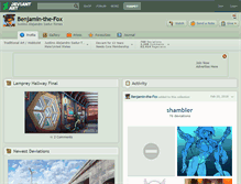 Tablet Screenshot of benjamin-the-fox.deviantart.com