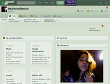 Tablet Screenshot of misspecheblanche.deviantart.com