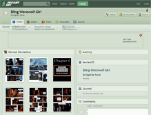 Tablet Screenshot of bling-werewolf-girl.deviantart.com