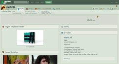 Desktop Screenshot of master3d.deviantart.com
