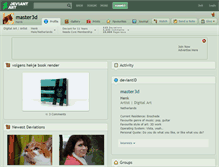 Tablet Screenshot of master3d.deviantart.com
