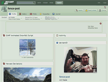 Tablet Screenshot of fence-post.deviantart.com