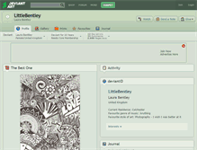 Tablet Screenshot of littlebentley.deviantart.com