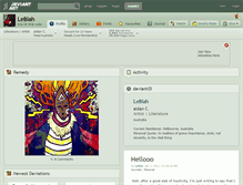 Tablet Screenshot of leblah.deviantart.com