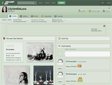 Tablet Screenshot of lilyxentdaluna.deviantart.com