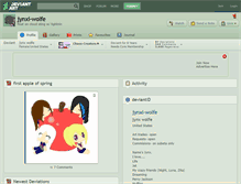 Tablet Screenshot of jynxi-wolfe.deviantart.com