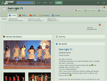 Tablet Screenshot of dark-light-73.deviantart.com
