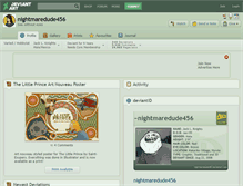 Tablet Screenshot of nightmaredude456.deviantart.com