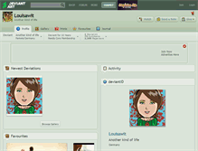 Tablet Screenshot of louisawit.deviantart.com