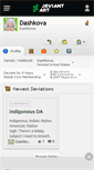 Mobile Screenshot of dashkova.deviantart.com