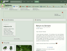 Tablet Screenshot of dashkova.deviantart.com