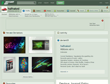Tablet Screenshot of halfnaked.deviantart.com