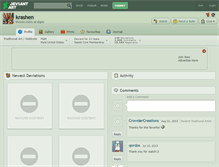 Tablet Screenshot of krashen.deviantart.com