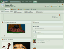 Tablet Screenshot of crescentnine.deviantart.com
