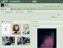 Tablet Screenshot of mofis.deviantart.com