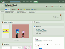 Tablet Screenshot of kisasakuloveclub.deviantart.com