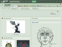 Tablet Screenshot of cionnaith.deviantart.com