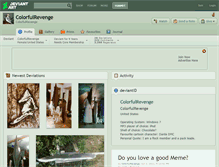Tablet Screenshot of colorfulrevenge.deviantart.com