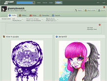Tablet Screenshot of gloomylovesick.deviantart.com