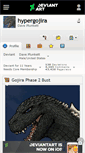 Mobile Screenshot of hypergojira.deviantart.com