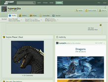 Tablet Screenshot of hypergojira.deviantart.com