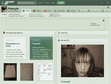Tablet Screenshot of firemyth.deviantart.com