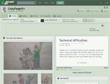 Tablet Screenshot of crazyfangirl01.deviantart.com