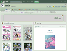 Tablet Screenshot of naiefae.deviantart.com