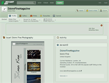 Tablet Screenshot of damnfinemagazine.deviantart.com