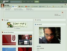 Tablet Screenshot of el-link.deviantart.com