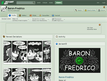 Tablet Screenshot of baron-fredrico.deviantart.com
