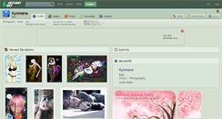 Desktop Screenshot of kyomana.deviantart.com