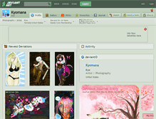 Tablet Screenshot of kyomana.deviantart.com